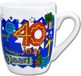123 Kado koffiemokken Cartoon cadeau koffiemok - 40 jaar man - drinkbeker - 300 ml - mok - verjaardag