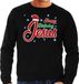 Bellatio Decorations Shoppartners Bv Foute Kersttrui - sweater - Happy Birthday Jesus - zwart - voor heren - kerstkleding / Jezus kerst outfit L
