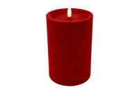 Cilgro LED stompkaars velvet rood 10x10x15cm