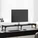 vidaXL - Monitorstand - Zwart - eiken - 105 x 23 x 15,5 cm - Bewerkt hout