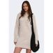 ONLY ONLOLIVIA LS HIGH NECK DRESS CC KNT - Meisjes - Mini jurken - XL - Polyester - Acryl - Wol - Humus