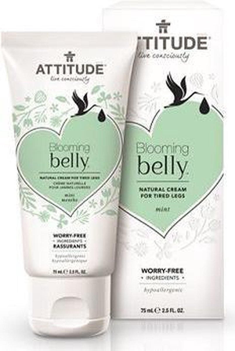 Attitude - Blooming Belly Natural cream voor vermoeiende benen - MINT