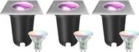 Ledvion Set van 3 LED Grondspot Buiten IP67 4.9W 230V 345Lm GU10 RGB
