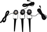 Bron batterijen Bron Solar LED Tuinspotset - 3 stuks - Zwart