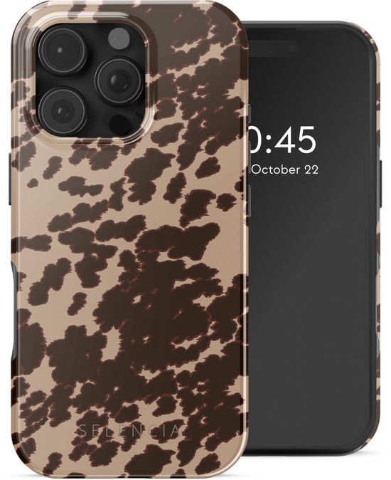 Selencia Hoesje - Geschikt voor Apple iPhone 16 Pro Max - Backcover geschikt voor MagSafe - Country Moo'd