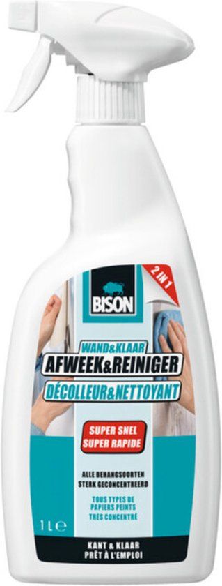 Bison Wand & Klaar Afweek & Reiniger - 1 liter - Kant-en-klaar