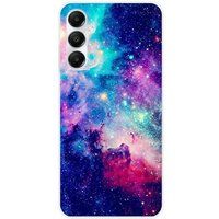 Samsung Galaxy A25 Galaxie bleue bedrukt siliconen hoesje