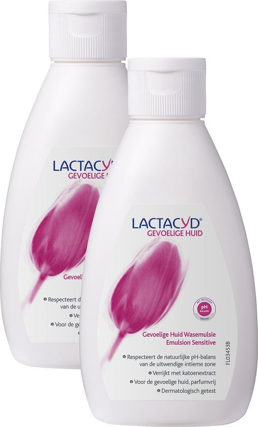 Lactacyd Gevoelige Huid Wasemulsie - 2 x 200ml - Intieme Hygiëne