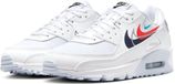 Nike Air Max 90 Sneakers Mannen Maat 40 Wit - Zwart - Rood - Blauw