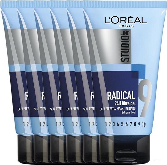 L'Oréal Special FX Studio Line Special FX Radical 24H Fibre Gel - 6 x 150 ml - Gel - Voordeelverpakking