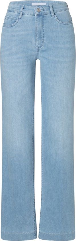 MAC Regular Waist Wide Leg Jeans Light Blue Denim
