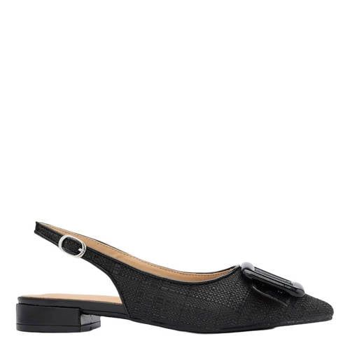 Graceland slingback loafers zwart