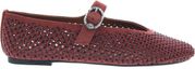 Kurt Geiger Mayfair suède ballerina's met strass-steentjes - bordeaux