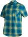 Maier Sports Mauro Chemise Hommes Manches Courtes à Carreaux Bleu/Jaune/Vert Taille 50