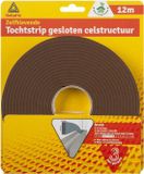 Deltafix Tochtstrip - Bruin - Zelfklevend - 12m x 9mm x 4mm