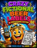 CRAZY FICTIONAL BEER LABELS: Professions Edition: 60 Hilarious & Wildly Funny Coloring Pages | For Stress Relief & Laughs