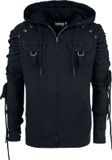 Gothicana by EMP Gothicana Zwart jack met capuchon en koord - Heren - M