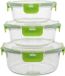 Magpie24 Pots en verre avec couvercle, set de 3, 400 ml, 620 ml, 900 ml
