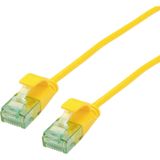 ROLINE RM UTP DataCenter Patchkabel Cat.6A (Klasse EA), extra dun, geel, 5 m