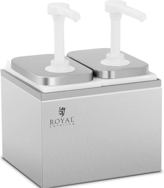 Royal Catering Sausdispenser - 2 pompen - 2 x 2 L