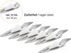 APS-Germany® Mini Glühweinmaker/Feuerzangen- cocktailset - set van 6 stuks - Edelstaal