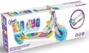One for Fun Tie Dye lichtgevende step voor kinderen met LED wielen