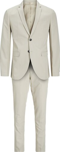JACK & JONES JPRFRANCO SUIT NOOS Heren Pak - Maat 48 - Beige - Super Slim Fit