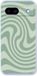 Case Company® - Google Pixel 8a Hoesje - Swirl Groen - Soft Cover