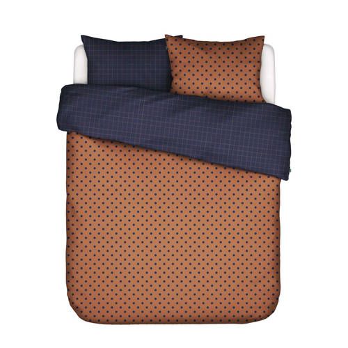 Covers & Co Katoen (biologisch) Turn Over Dekbedovertrek - 200x220cm - Bruin - 8715944726528