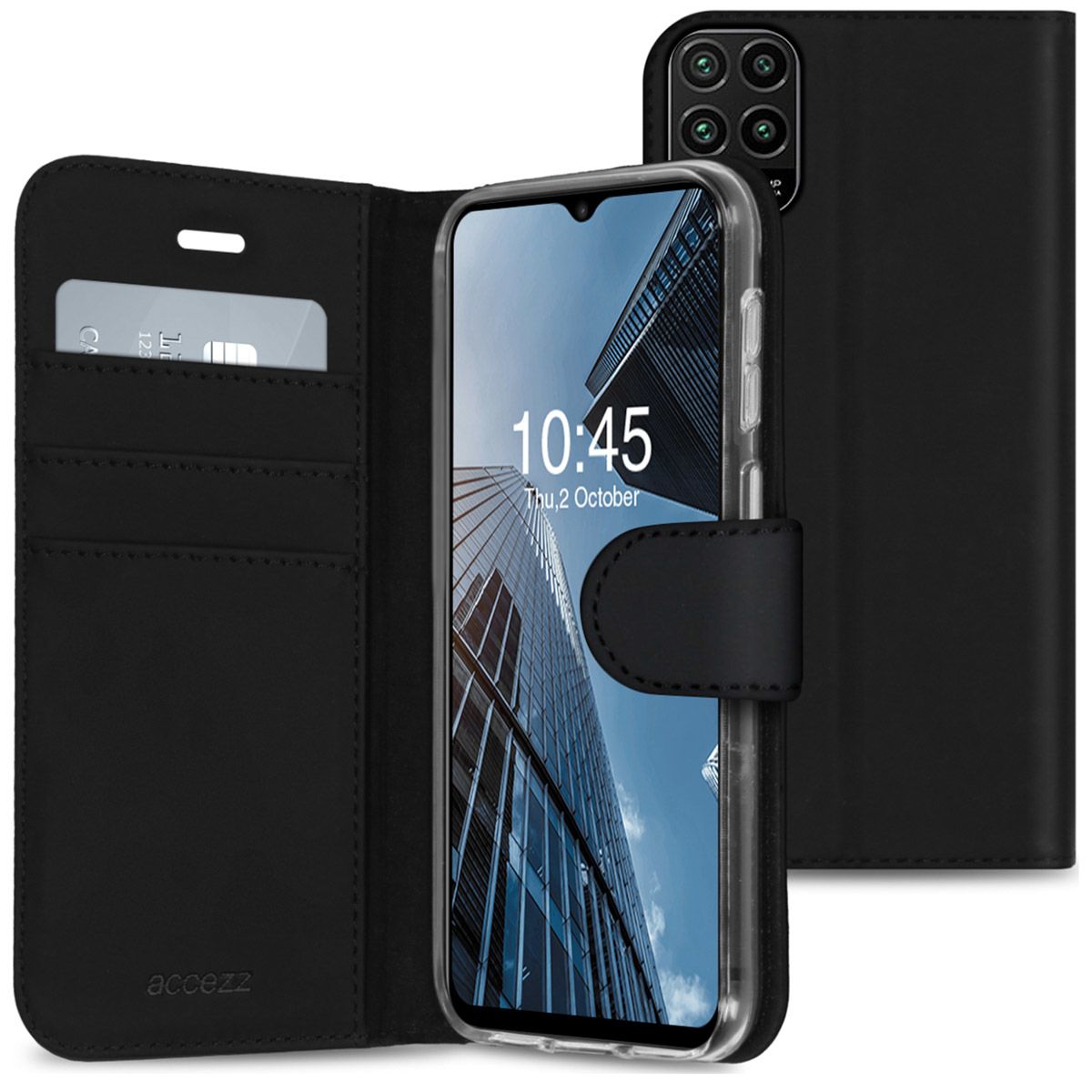 Accezz Wallet Case for Xiaomi Mi 10 Lite - Black
