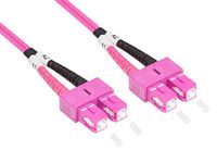 Alcasa LW-8075SC4 InfiniBand en Glasvezelkabel 7,5 m SC Violet