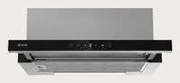 EVVO CE12 Afzuigkap Inbouw Roestvrijstaal, Zwart 550 m³/uur