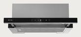 EVVO CE12 Afzuigkap Inbouw Roestvrijstaal, Zwart 550 m³/uur