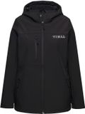 Ulla Popken HYPRAR softshell jas waterafstotend stretch reflector dames zwart maat 46+