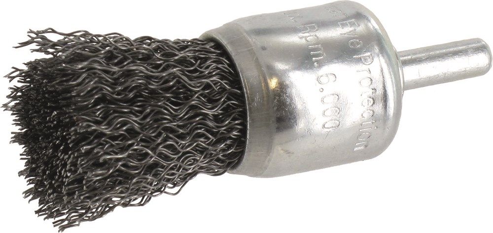 Rotec Penseelborstel sch 6mm Ø22x0,30 x 25 mm gegolfd staaldraad