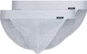 Skiny Slip Set van 2 Heren Katoen Effen Grijs XXL