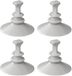 ProPlus Set van 4 Zuignapbevestigingen voor Raamisolatie – Voor Fiat Ducato, Peugeot Boxer en Citroën Jumper X290 – Geschikt voor sets 610687-610691 – Grijs
