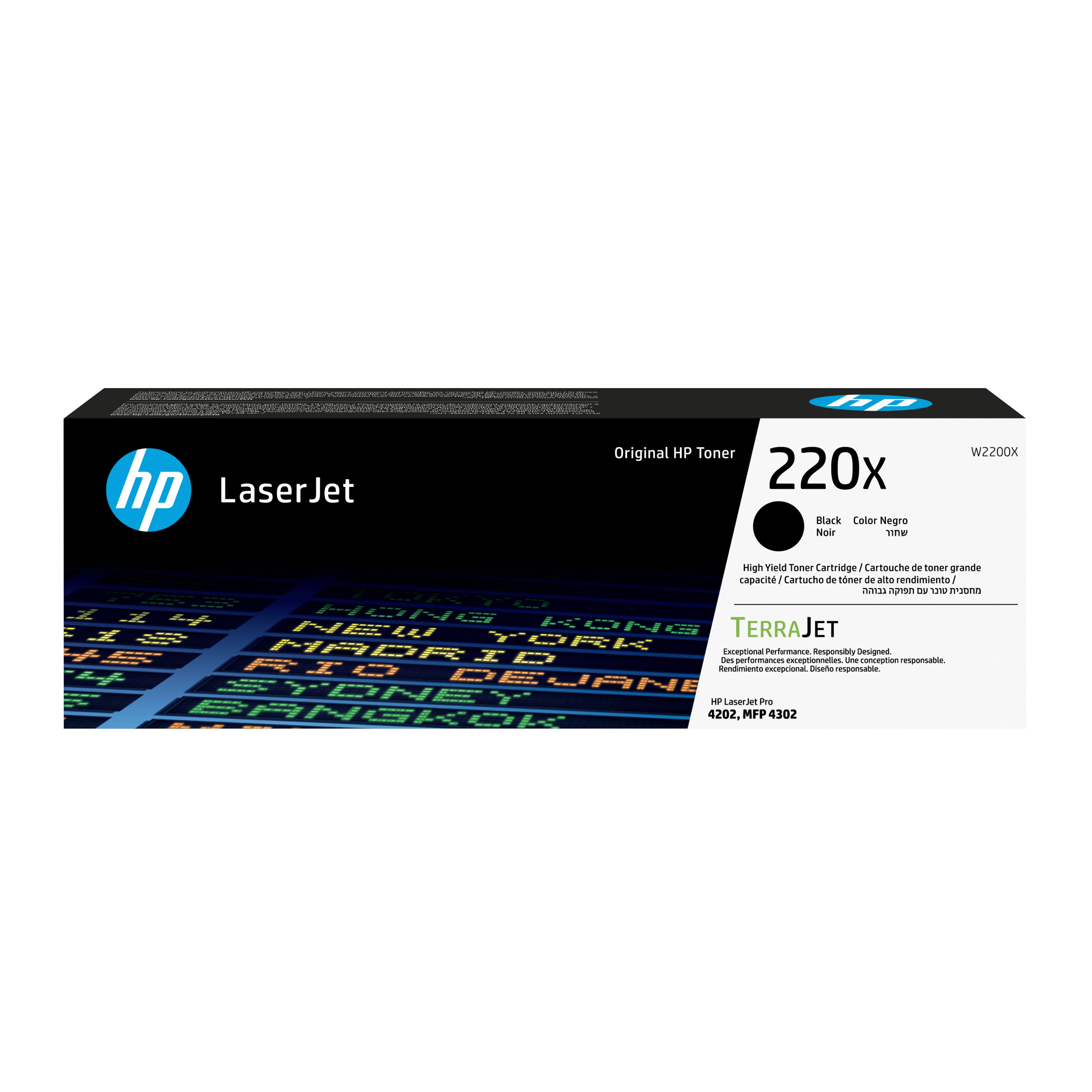 HP 220X Black Toner Cartridge - High Yield