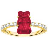 Thomas Sabo - TR2459-414-10-52 - Bague - Argent 925 - Femme - Ours doré rouge - Taille de bague 52