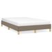 VidaXL Cadre de lit sans matelas, taupe, 120x200 cm, tissu