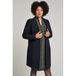 Plus Basics lange blazer van travelstof donkerblauw