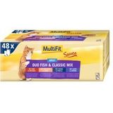 MultiFit MultiFit Adult Saus Duo Vis & Classic Mix Multipack 48x100 g