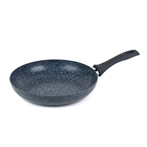 Russell Hobbs RH00842EU Blue Marble 28 cm Non-Stick Dual Layer, Pressed Aluminium Frying Pan, Induction Hob Suitable, Cook With Less Oil, Soft Bakelite Handle