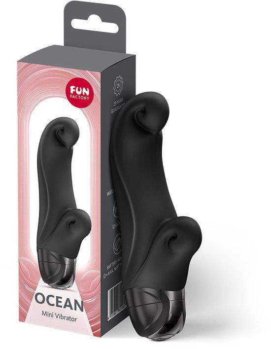 FUN FACTORY OCEAN MINI VIBRADOR NEGRO