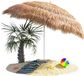Parasol de plage avec tarière de sol