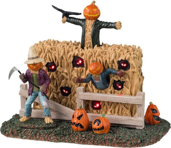 Lemax Spooky Town - Spooky Scarecrows - Met Licht