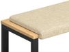 vidaXL - Coussin de banc - Tissu - Crème