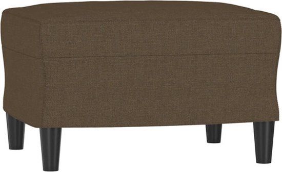 vidaXL Voetenbank 60x50x41 cm stof bruin