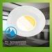 B.K.Licht Briloner Klira - Set van 3 LED inbouwspots 230V voor badkamer - 7588036 - CTS schakelaar - Ra90 hoge kleurvastheid - Spatwaterdicht - Behuizing van 50 % gerecycled materiaal - Plat - 9 x 3 cm - Wit