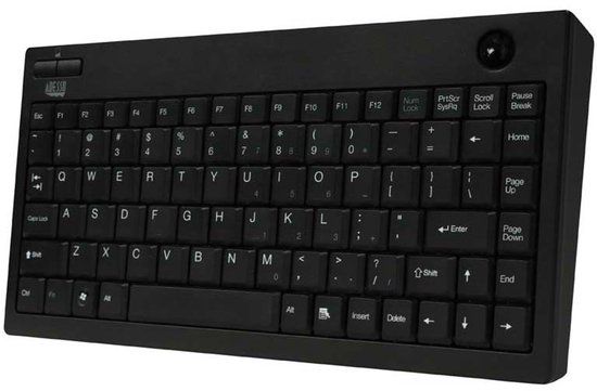 Adesso WKB-3100UB - draadloos mini toetsenbord met ingebouwde trackball